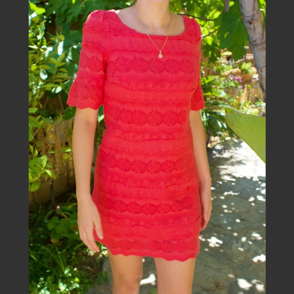 Moulinette Soeurs Vêtements Eyelet Lace Mini Dress